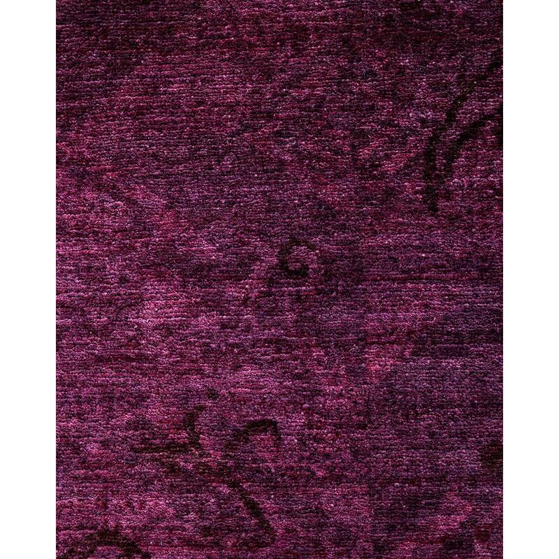Contemporary Overdyed Wool Hand Knotted Area Rug - 8' 1" x 10' 3"