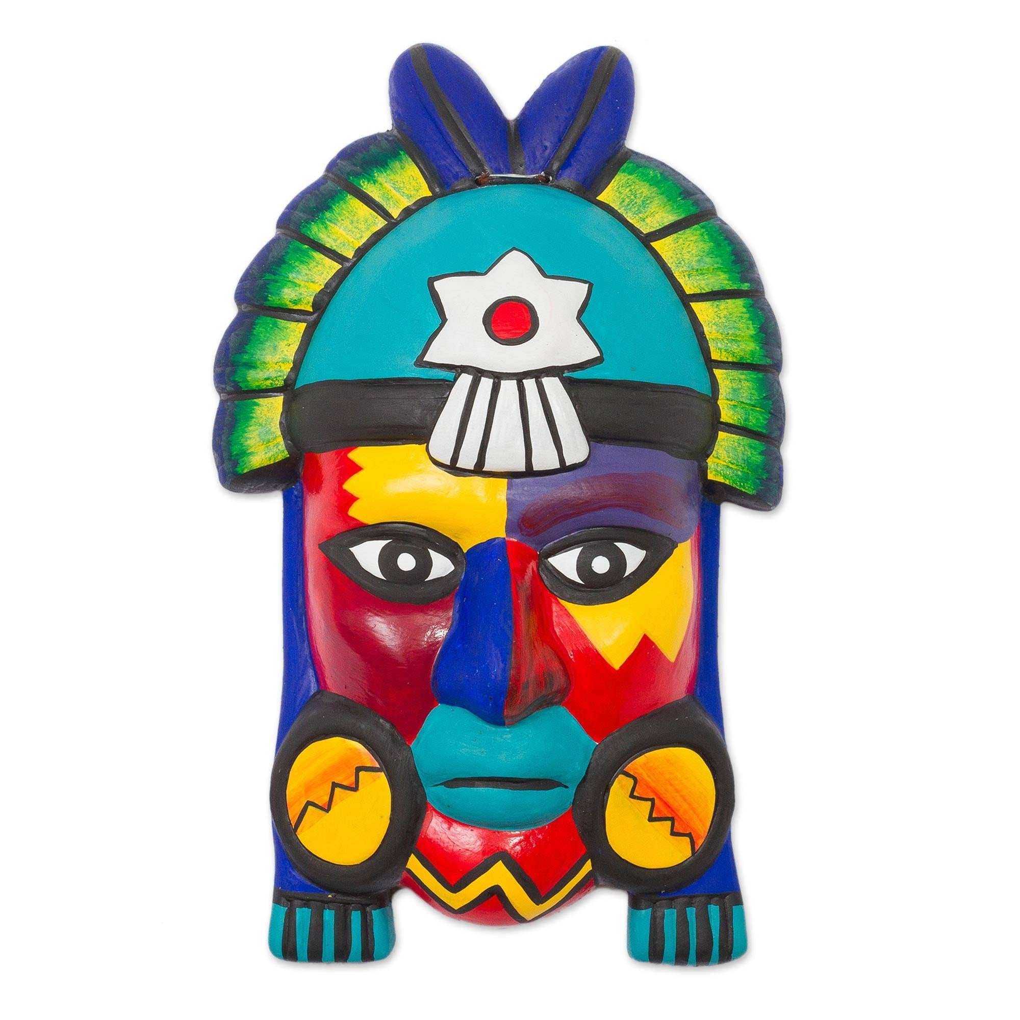 Handmade Storm Ceramic Mask (Peru) - 31673025
