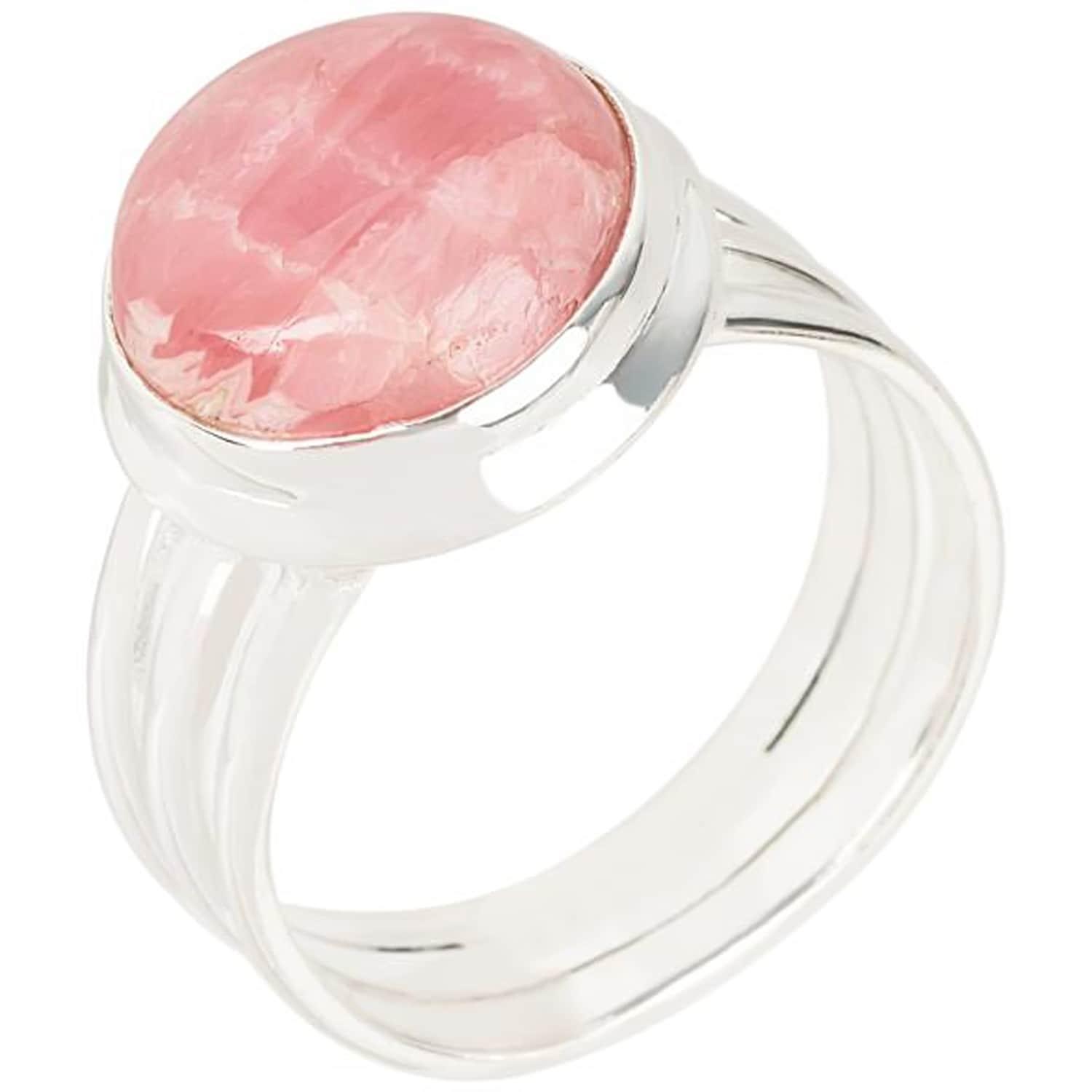 Pinctore 925 Sterling Silver Rhodochrosite Ring