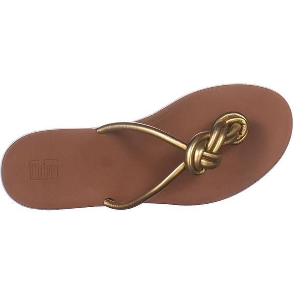 gold flip flop sandals