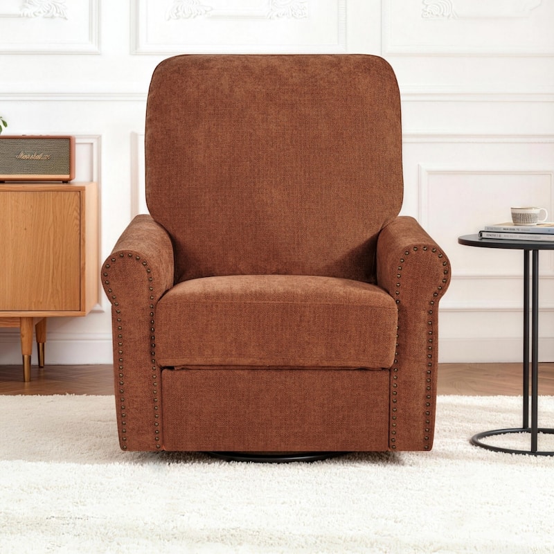 Heido 360 Degree Swivel Glider Manual Recliner Leisure Sofa Chair