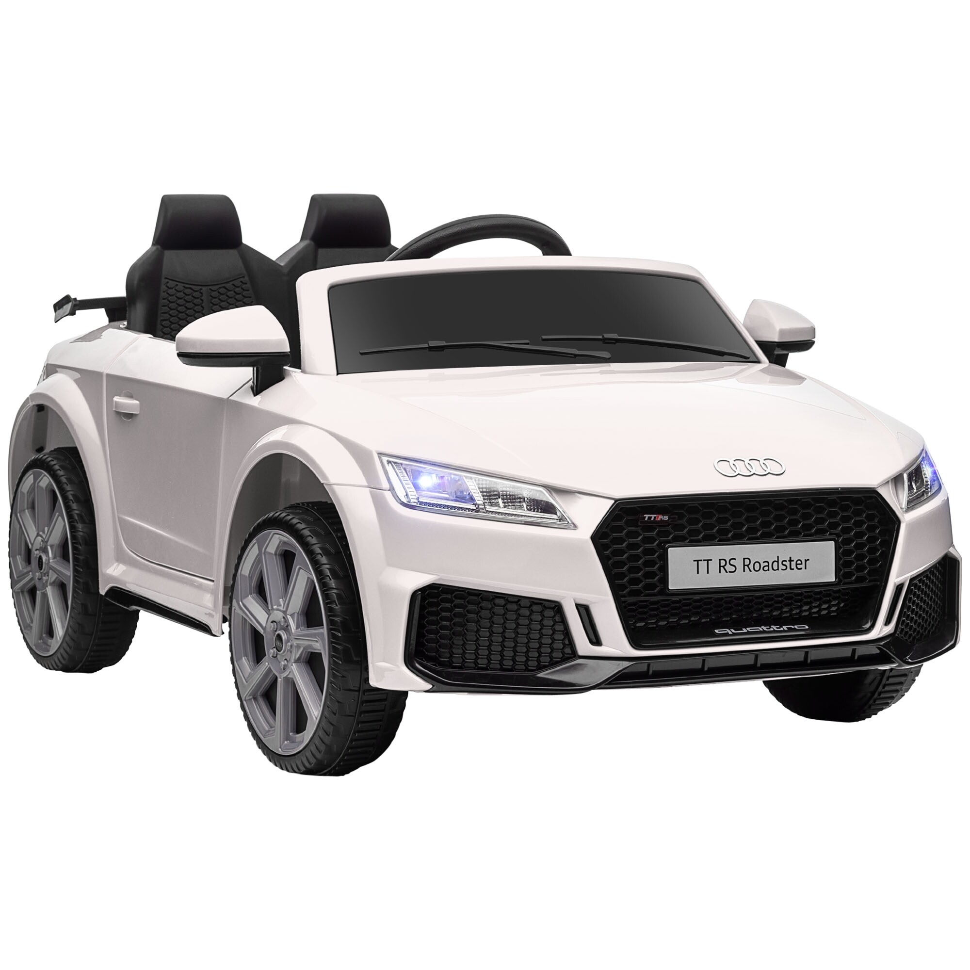 6V Kids Electric Ride On Car Licensed Audi TT RS with Seat and Remote Control Horn Music MP3 White Bed Bath Beyond 41043303