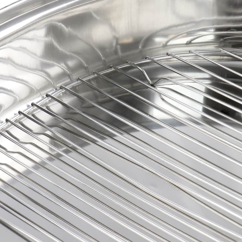 18 Inch Oval Stainless Steel Roaster - 18 Inch