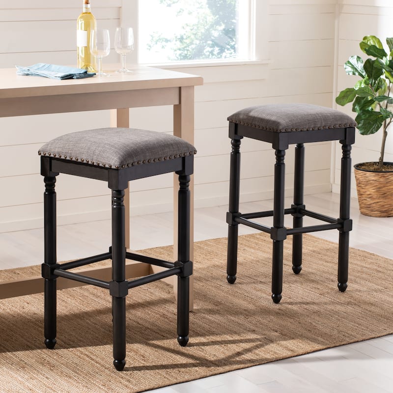 SAFAVIEH Dile 30 Inch Bar Stool - 15" x 15" x 30" - 15" x 15" x 30" - 15Wx15Dx30H