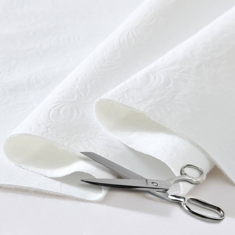 Floral Embossed Print 3-Yard Cut-to-fit Vinyl Table Pad - 54x108