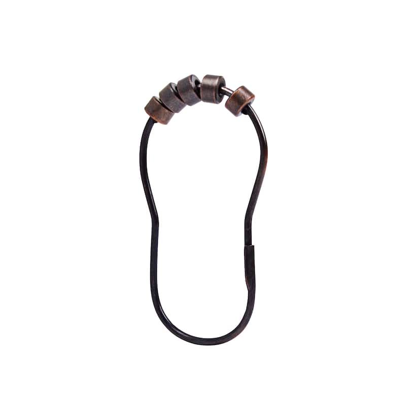 Utopia Alley Rust Resistant Shower Curtain Rings for Bathroom - Set of 12, Oil Rubbed Bronze - Oil Rubbed Bronze