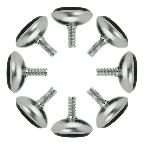 M6 x 15 x30mm Leveling Feet Floor Protector Adjustable Leveler for Desk Leg 8pcs