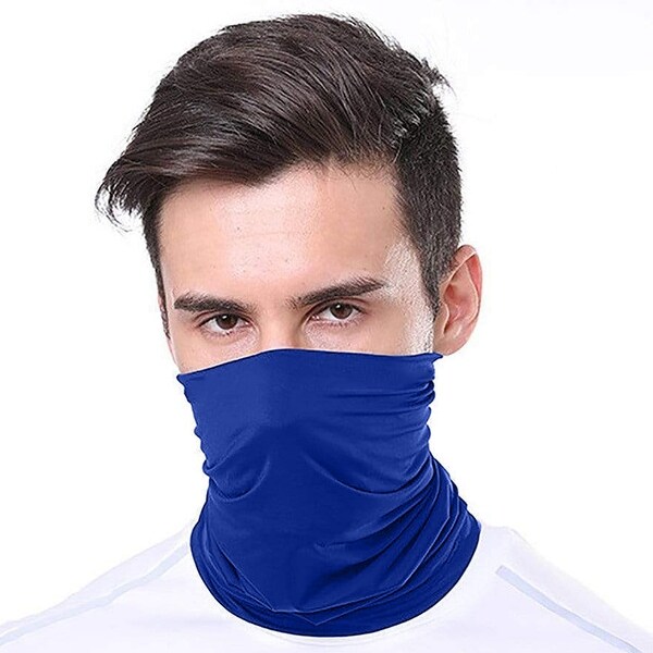 2-Pack Moisture Wicking Breathable Stretch Gaiter Neck Face Mask (Multiple Colors)