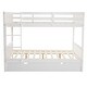 preview thumbnail 23 of 31, Full Size Bunk Bed With Trundle Bed, With Ladder And Safety Rails Pinewood Bunk Bed