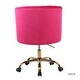preview thumbnail 79 of 115, Lydia Swivel Height Adjustable Task Chair with Gold Base