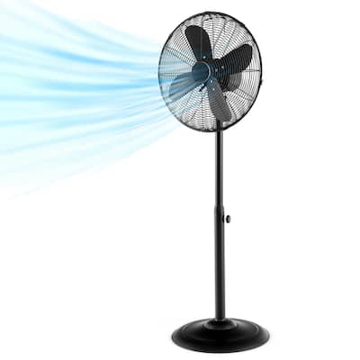 Costway 16" Standing Pedestal Fan with 3 Speed Settings Carrying - See Details
