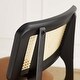preview thumbnail 13 of 34, Art Leon Cane Backrest Leather Dining Chairs (Set of 2)