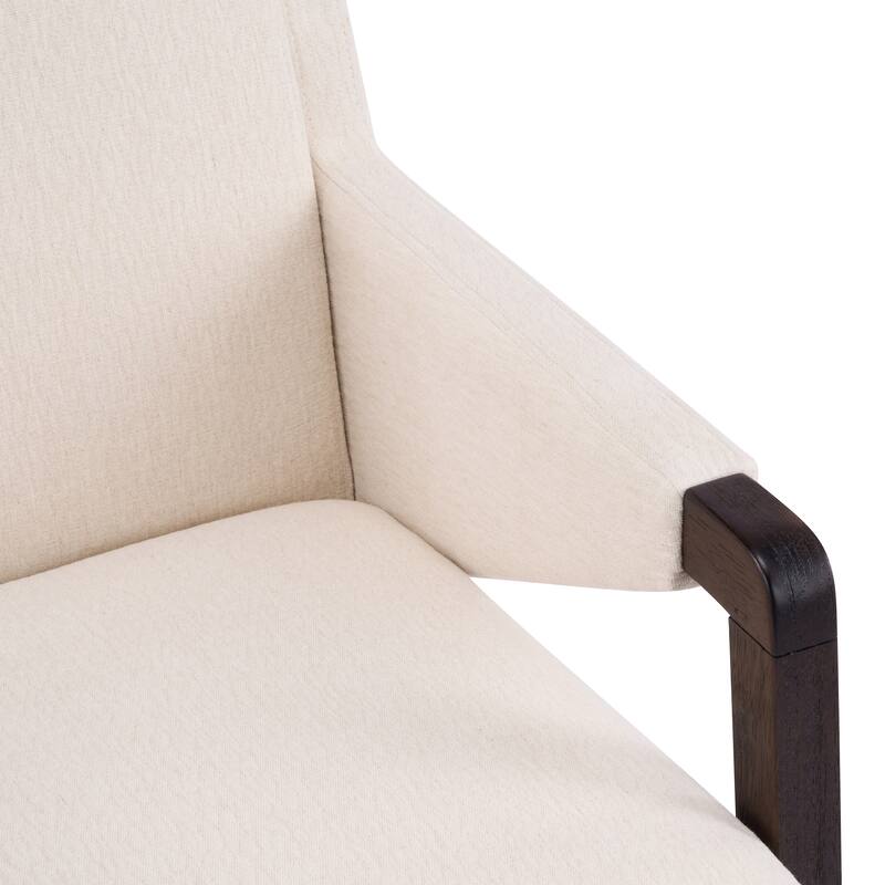 Christopher Knight Home - Set of 2 Mid-Century Modern Upholstered Dining Chair with Rubberwood Frame