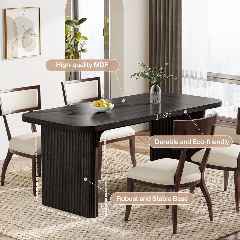 62.99'' W Modern Executive Desk Simple Computer Desk with Engineered Wood Top and Legs