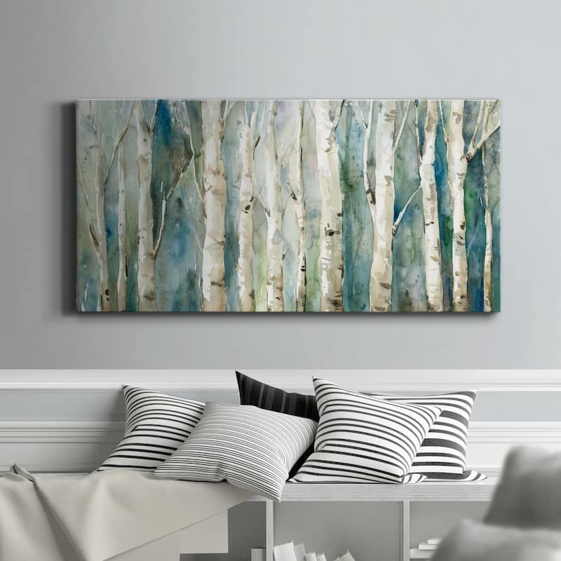 Birch River Walk- Premium Gallery Wrapped Canvas - Ready to Hang