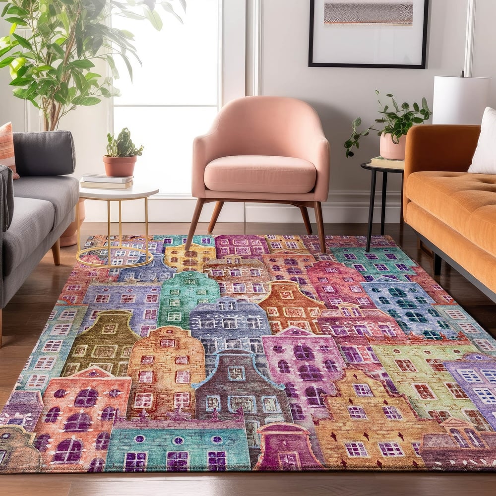 Premium Washable Super Soft Modern Citylife Mayfield Rug