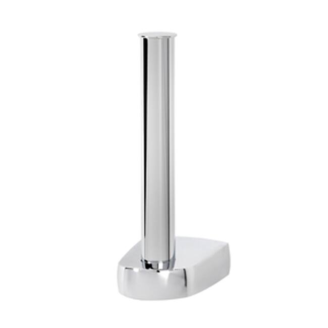 Alno Euro Series 5-7/8 Inch Tall Vertical Single Post Modern Drop Down - Polished Chrome