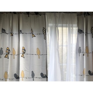 Shop Lush Decor Rowley Birds Room Darkening Curtain Panel Pair