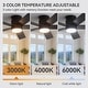 preview thumbnail 4 of 36, 42"/52" Modern Black Flush Mount Ceiling Fan with LED Light and Remote