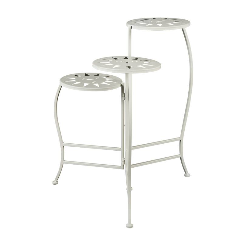 Metal Indoor Outdoor 3 Tier Floral Plantstand