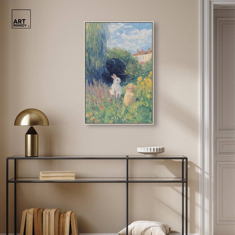 Quiet Gardeners Canvas by Art Remedy