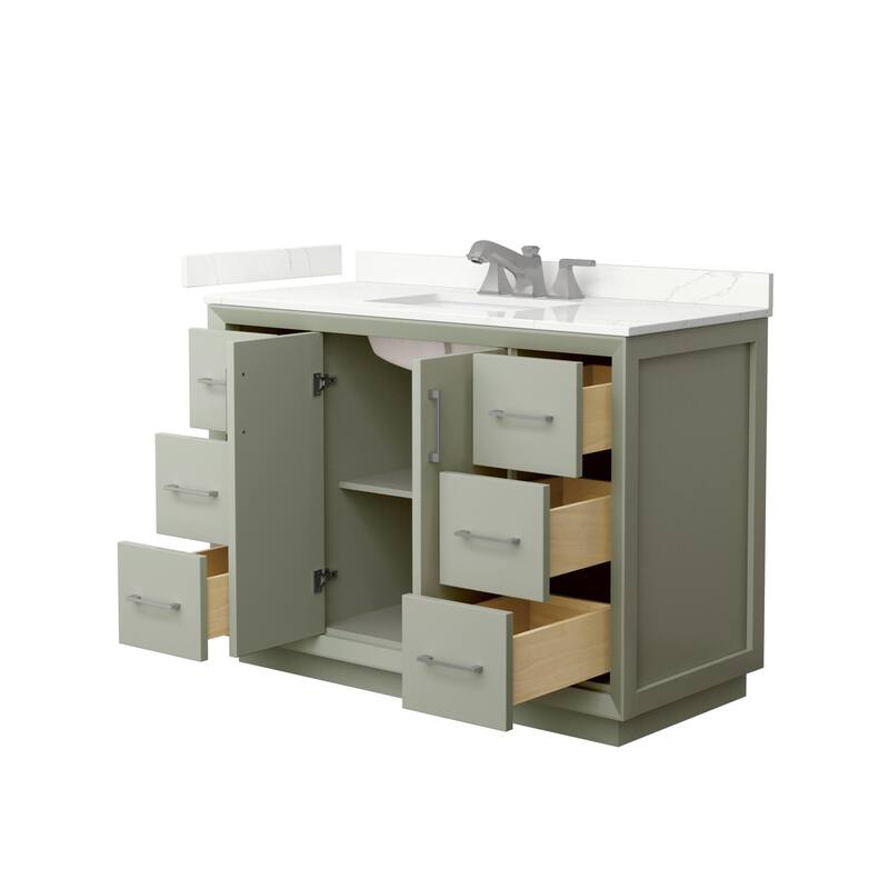 Wyndham Collection WCF414148S-QTZ-US3MXX Strada 48" Free Standing