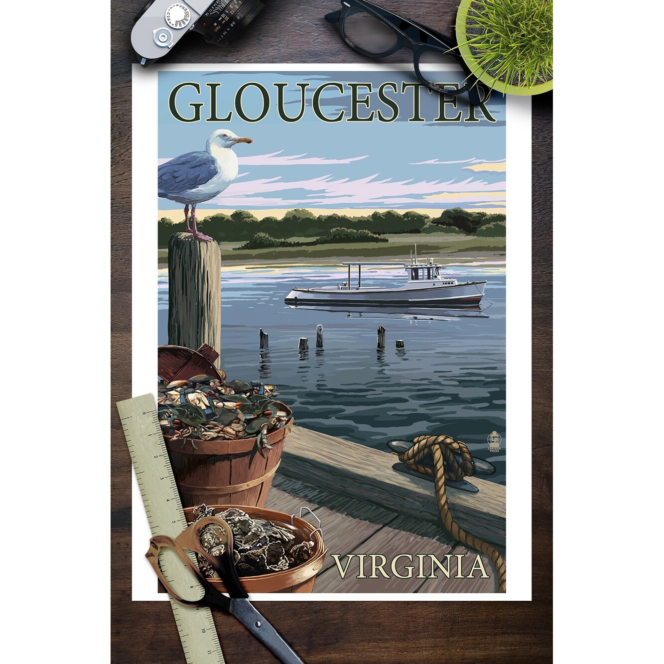 Shop Gloucester Virginia Blue Crab Oysters On Dock Lantern
