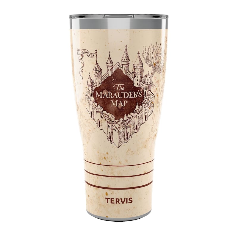 Tervis Traveler Harry Potter The Marauder's Map Triple Walled Insulated Tumbler Travel 30oz, Stainless Steel