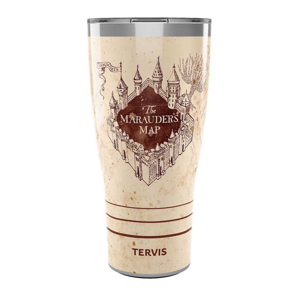 Tervis Traveler Harry Potter The Marauder's Map Triple Walled Insulated Tumbler Travel 30oz, Stainless Steel