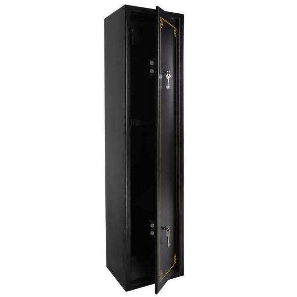 Shop Costway 2 Key 6 Gun Rifle Storage Cabinet Case Safe Rack