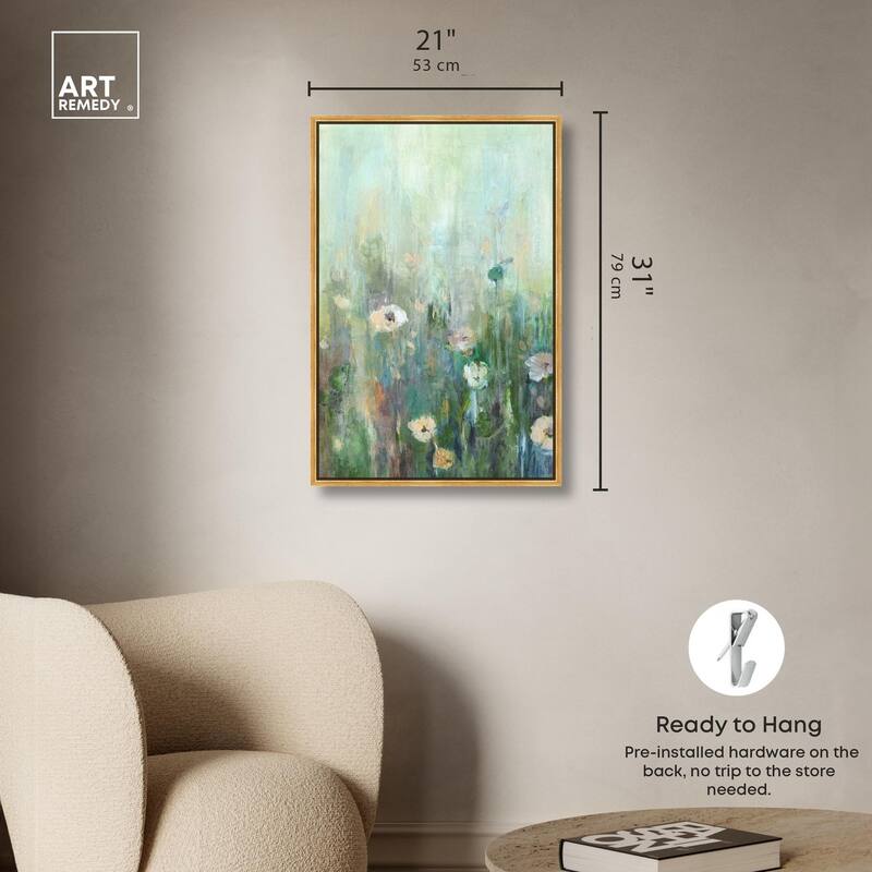 Harmony Green I Canvas by Art Remedy