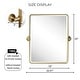 preview thumbnail 79 of 126, TEHOME Woodvale Rectangle Vertical Metal Wall Mirrors