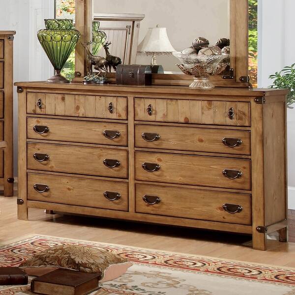 brown farmhouse dresser Amazon.com: T4TREAM Farmhouse 7 Drawers Dresser for Bedroom, 54" Wide Wood Rustic Chest of Drawers with Natural Texture, Vintage Design, Storage Dressers Organizer for Bedroom, Living Room, Reclaimed Barnwood : Home &