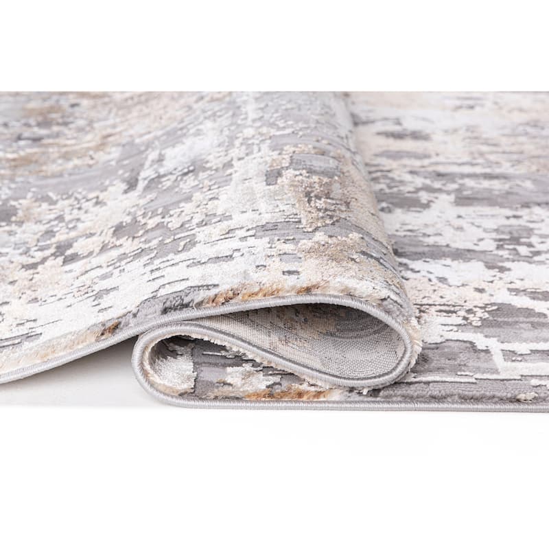 Bowman Transitional Ivory/Gray Area Rug