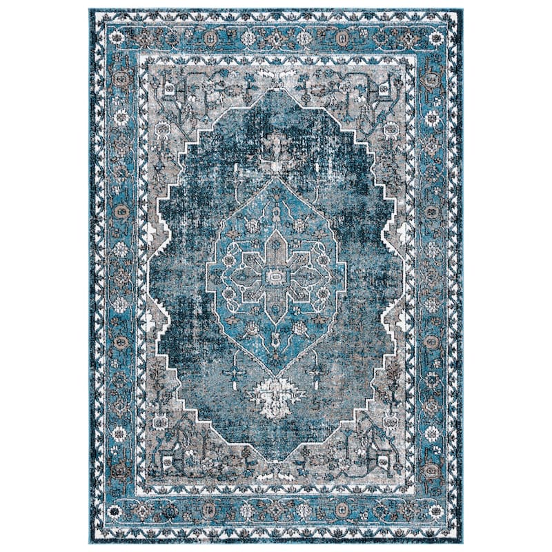 SAFAVIEH Vintage Hamadan Freda Rug - 5'3" x 7'6" - Blue/Ivory