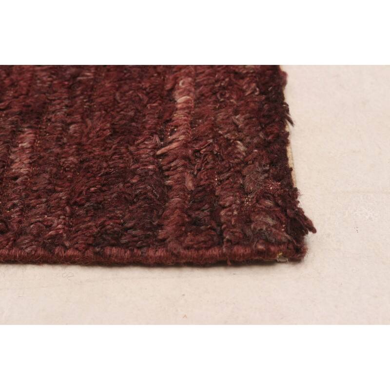 ECARPETGALLERY Hand-knotted Finest Peshawar Ziegler Red Wool Rug - 6'4 x 10'4