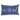 Christmas Velvet Embroidered Cushion Blue Noel 20X12 - Set of 2