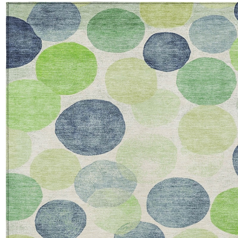 HomeRoots Geometric Transitional Rectangle Outdoor Rug