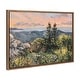 preview thumbnail 9 of 8, Kate and Laurel Sylvie Maine Sunrise Framed Canvas by Emily Kenney 23x33 - Gold