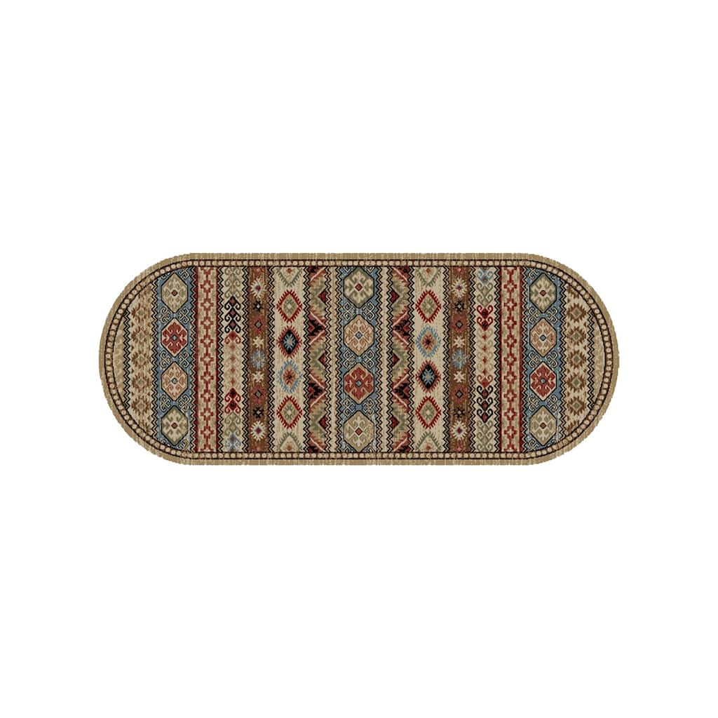 American Destination Chiseled Rock Multi Lodge Area Rug - 2'2"x5'3"