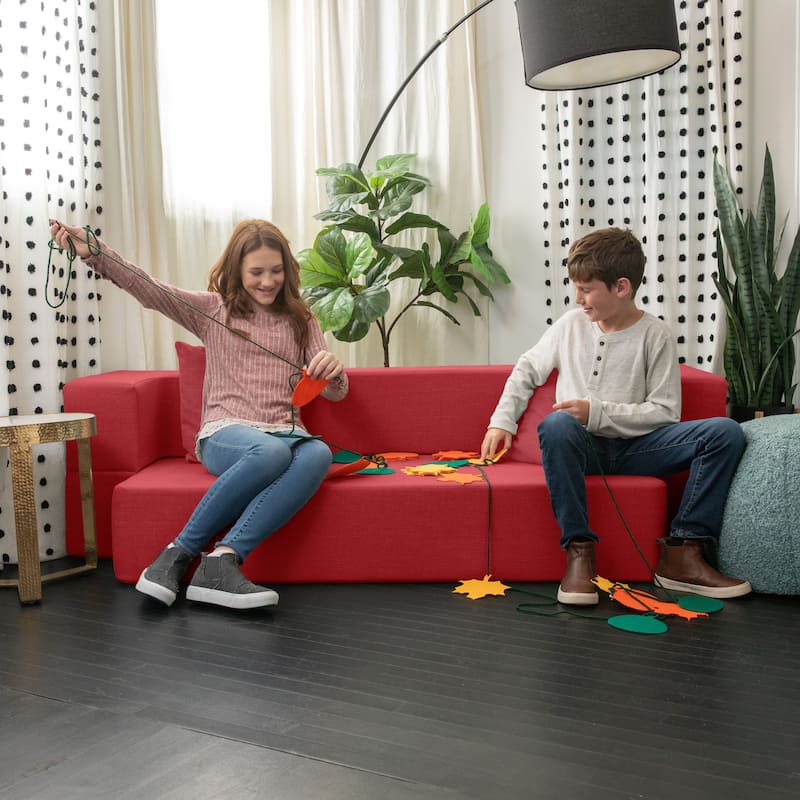 Zenzi Loveseat Twin - Convertible Couch / Twin Sleeper, Bru Smart
