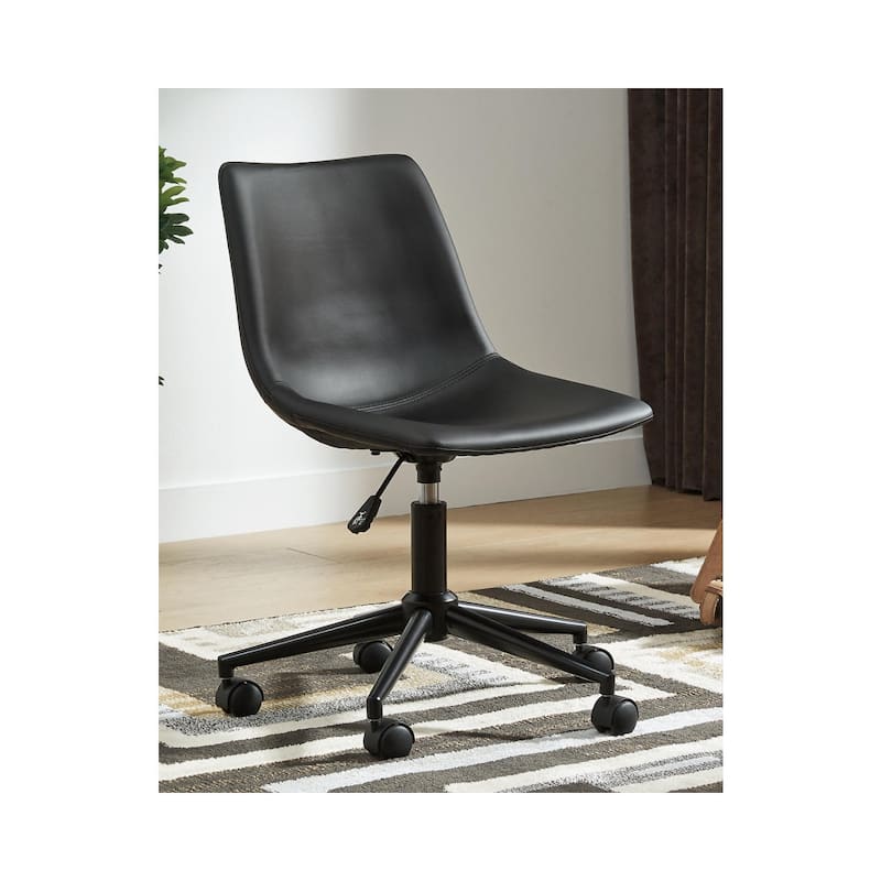 Casual Black Home Office Swivel Desk Chair