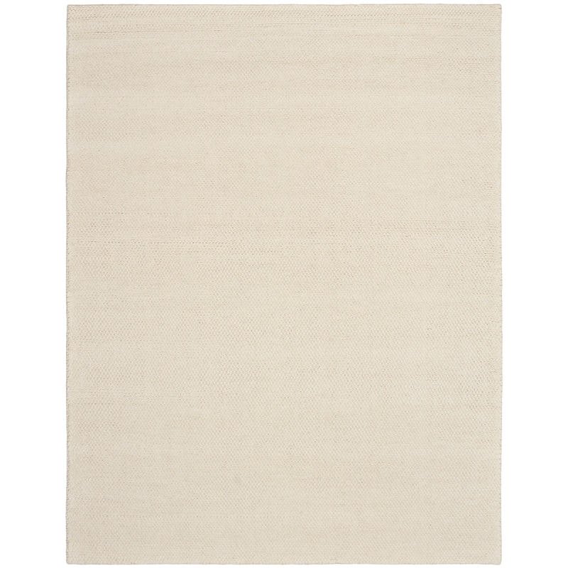 DKNY Pure Rows Handwoven Farmhouse Wool Indoor Rug - Ivory - 8'6" x 11'6"