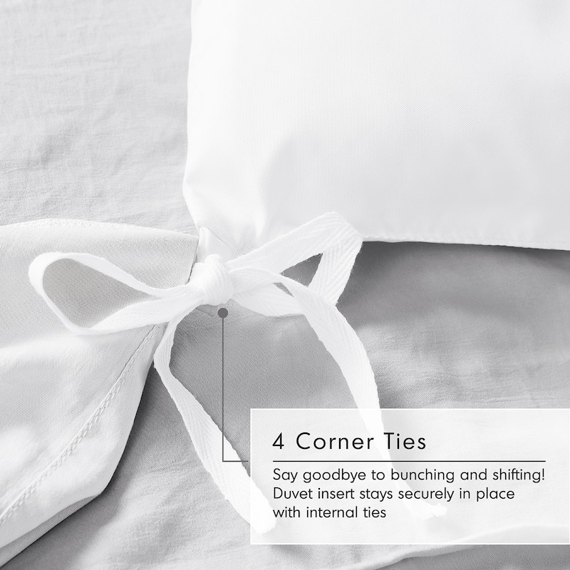Chelsea Square Evans Pinch Pleated Soft Washed Boho Duvet Cover Set