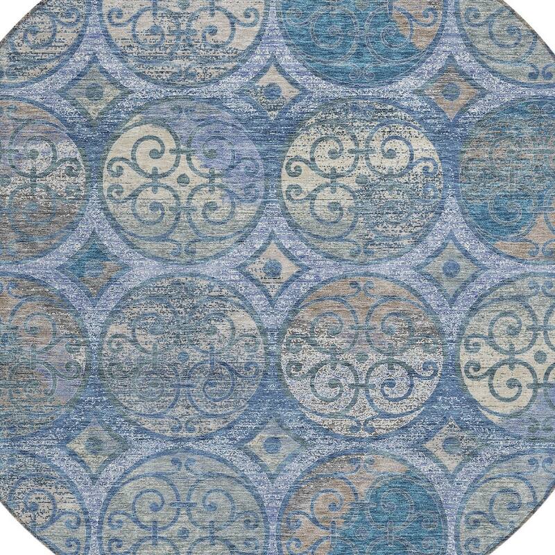 HomeRoots Trellis Transitional Rectangle Outdoor Rug