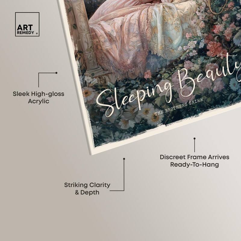 Classic Sleeping Beauty Acrylic by Art Remedy, Ready to Hang