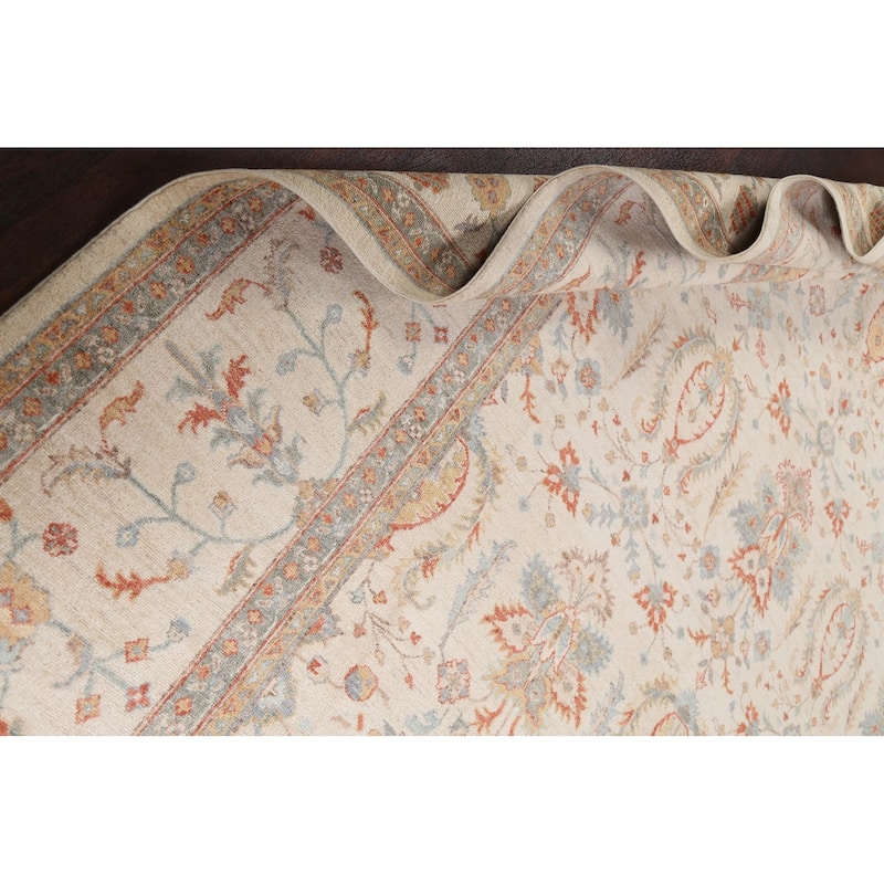 Vegetable Dye Sultanabad Ziegler Oriental Wool Area Rug Hand-knotted - 9'1" x 12'0"