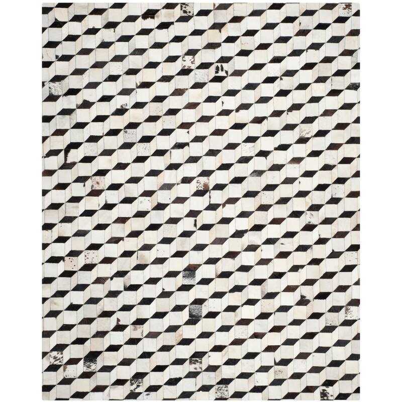 SAFAVIEH Handmade Studio Leather Spring Modern Leather Rug