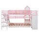 preview thumbnail 44 of 49, Twin-Over-Twin Bunk Bed with 2 Drawers 3 Shelves