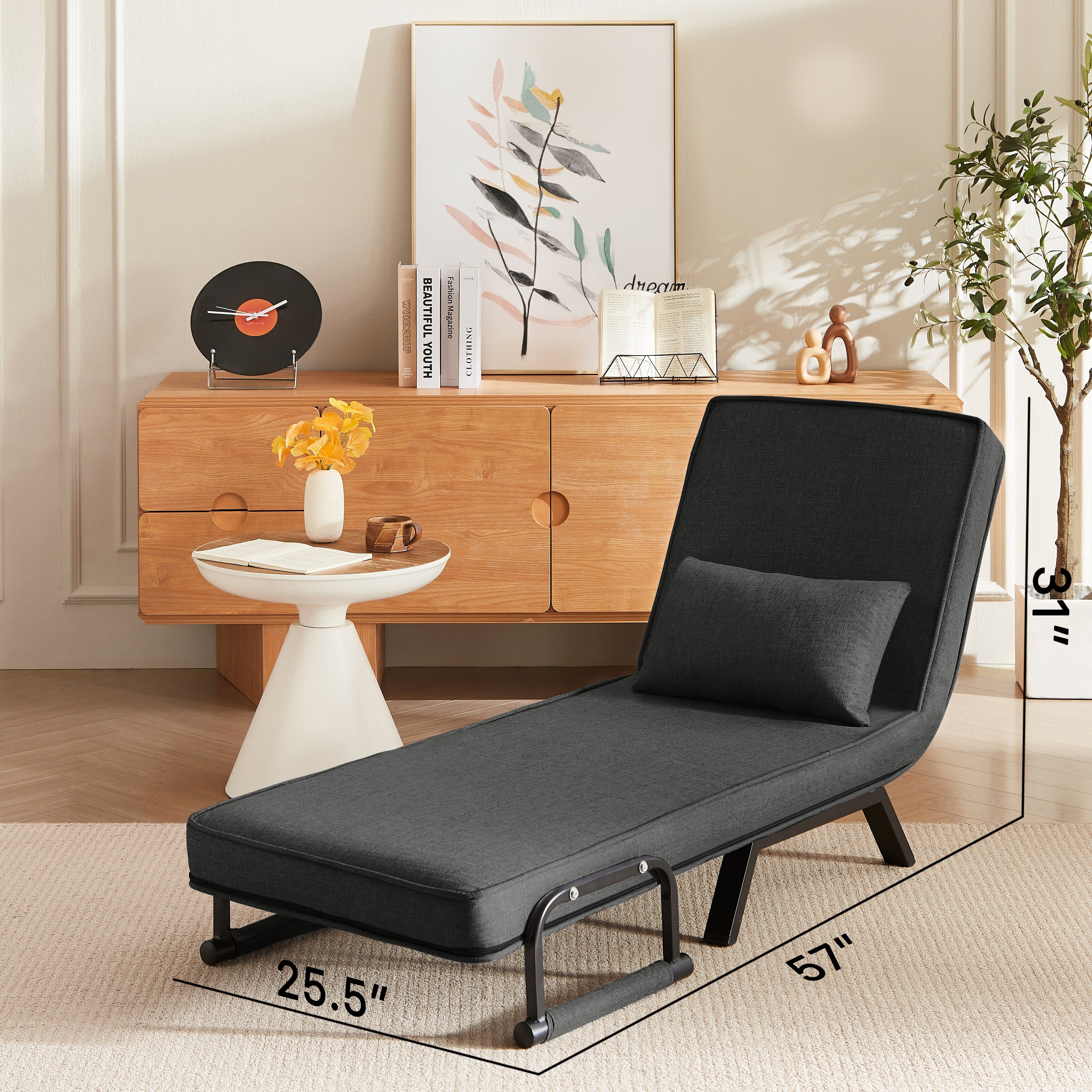Folding-Chair-Bed,-5-in-1-